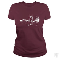 Load image into Gallery viewer, SunFrog-Busted Platinumshop Classic Ladies Tee / Maroon / S Phanatic And Gritty Shirt
