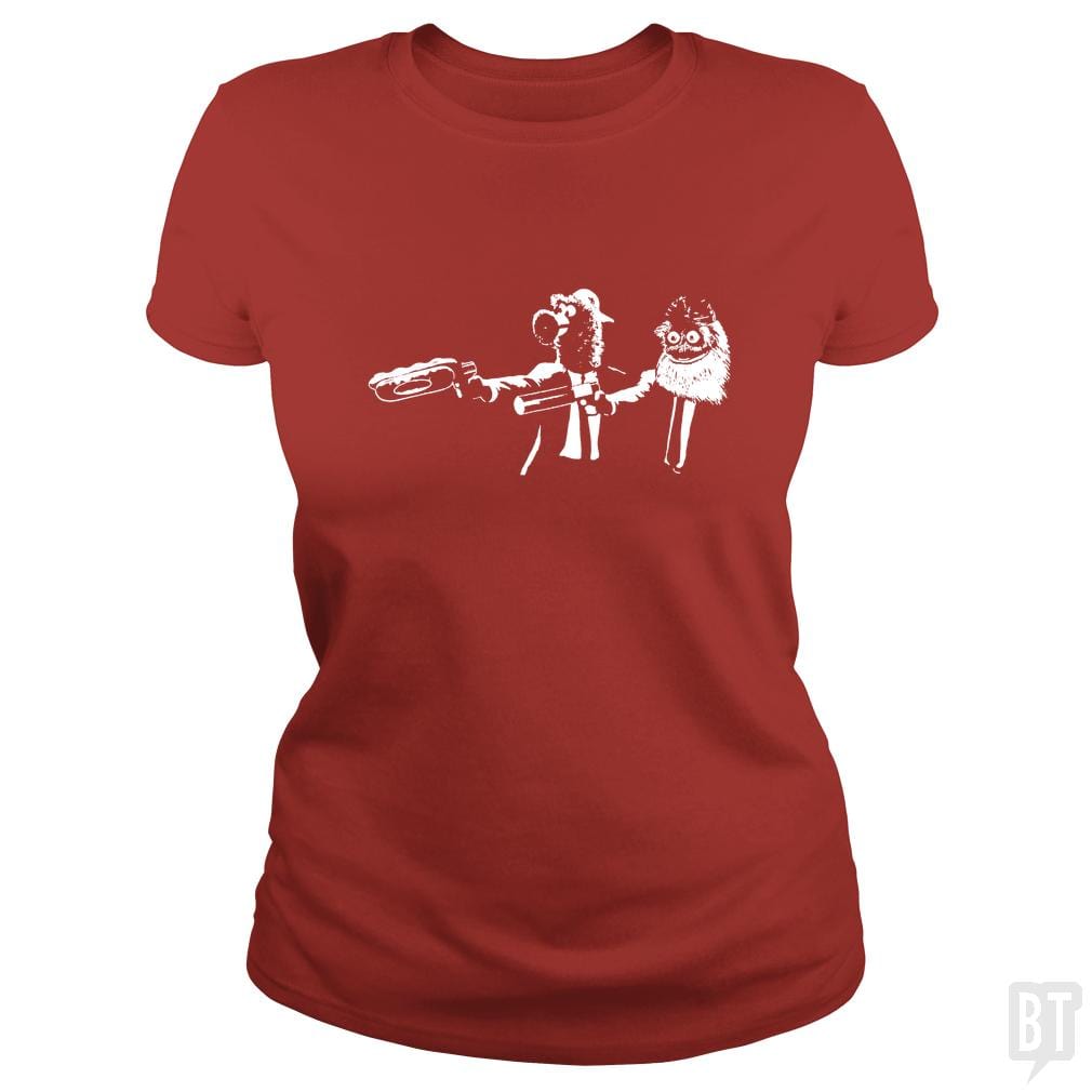 SunFrog-Busted Platinumshop Classic Ladies Tee / Red / S Phanatic And Gritty Shirt