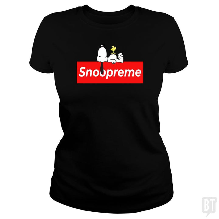 SunFrog-Busted Platinumshop Classic Ladies Tee / Black / S Snoopreme Snoopy