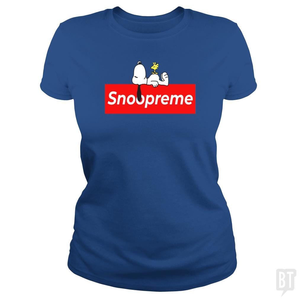 SunFrog-Busted Platinumshop Classic Ladies Tee / Royal Blue / S Snoopreme Snoopy
