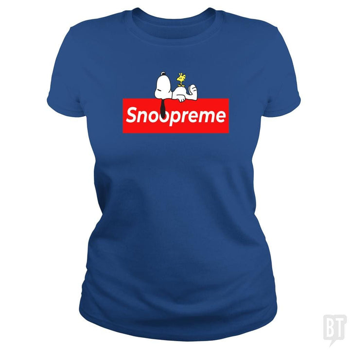 SunFrog-Busted Platinumshop Classic Ladies Tee / Royal Blue / S Snoopreme Snoopy