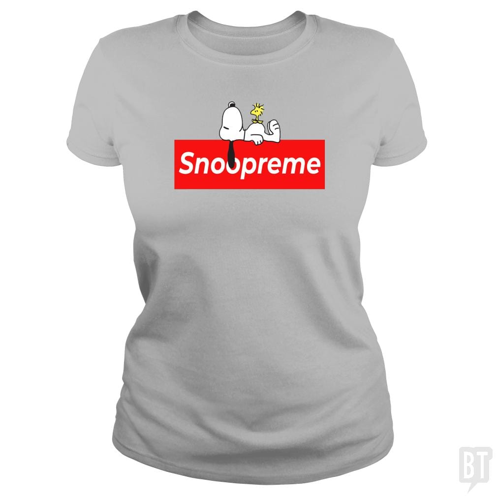 SunFrog-Busted Platinumshop Classic Ladies Tee / Sport Grey / S Snoopreme Snoopy