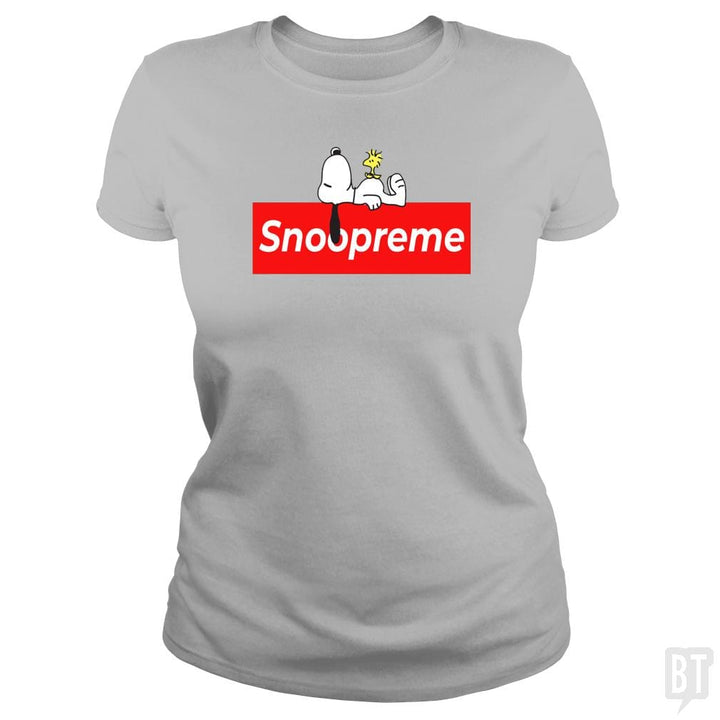 SunFrog-Busted Platinumshop Classic Ladies Tee / Sport Grey / S Snoopreme Snoopy