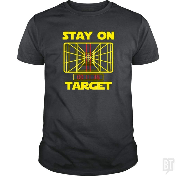 SunFrog-Busted Platinumshop Classic Guys / Unisex Tee / Dark Heather / S Stay On Target Stars Funny Great Gift