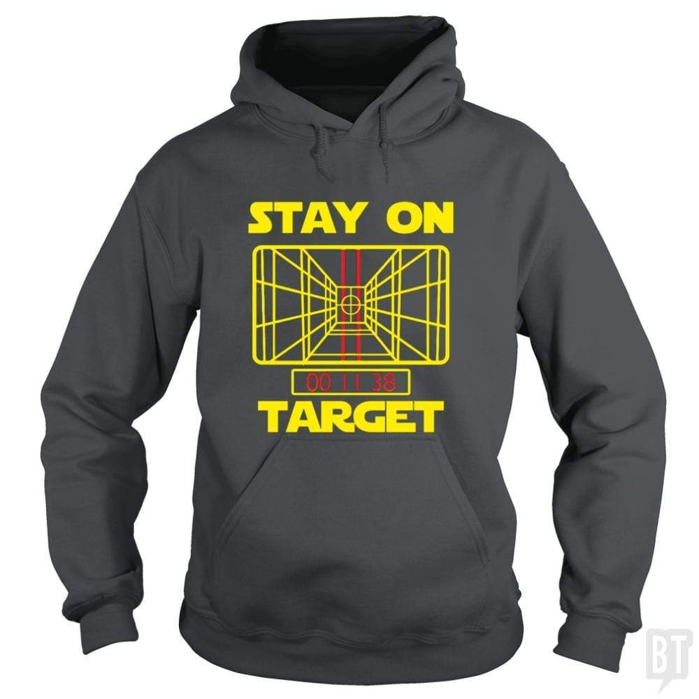 SunFrog-Busted Platinumshop Hoodie / Dark Heather / S Stay On Target Stars Funny Great Gift