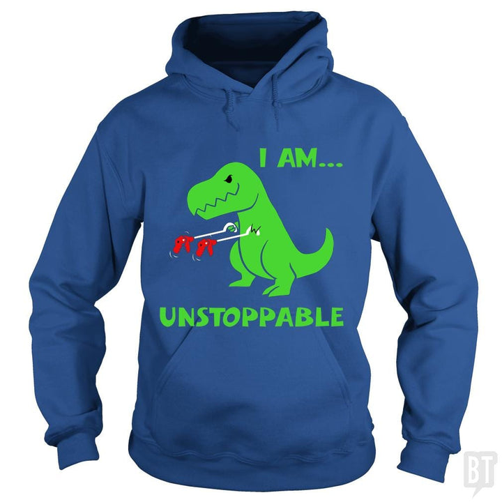 SunFrog-Busted Platinumshop Hoodie / Royal Blue / S T-rex Dinosaur I Am Unstoppable T-shirt Xmas