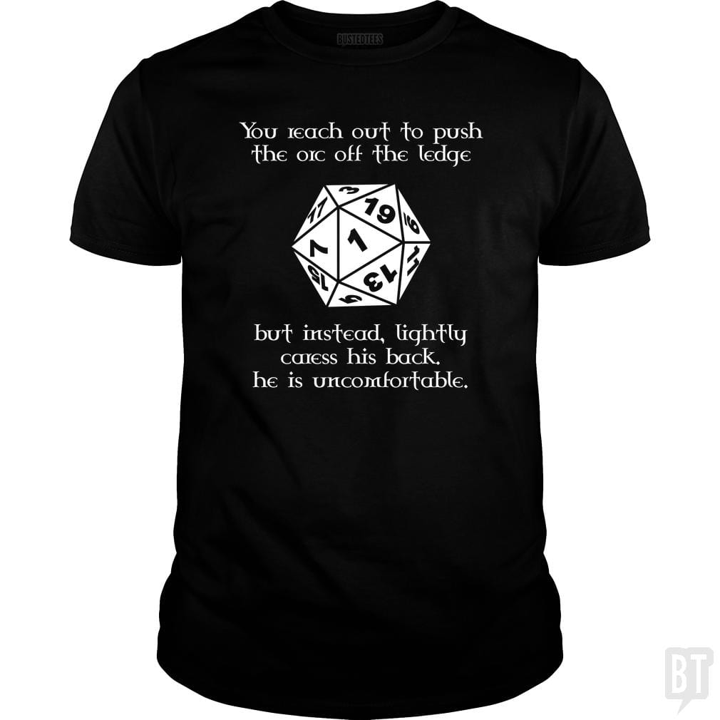 SunFrog-Busted Platinumshop Classic Guys / Unisex Tee / Black / S Tabletop RPG Shirts - Funny DND Pushed Critical Fa