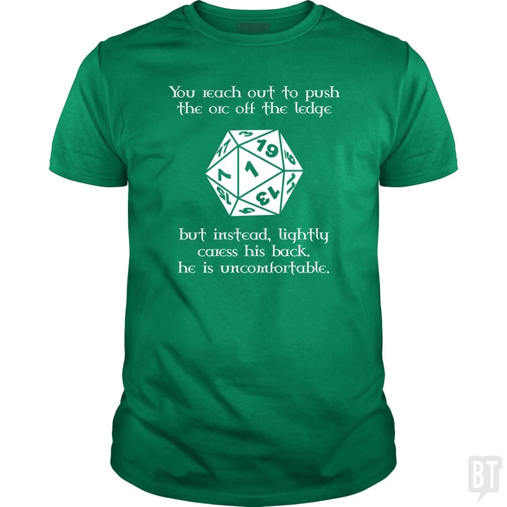 SunFrog-Busted Platinumshop Classic Guys / Unisex Tee / Irish Green / S Tabletop RPG Shirts - Funny DND Pushed Critical Fa