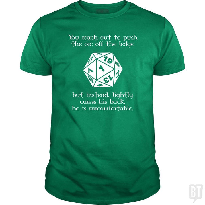 SunFrog-Busted Platinumshop Classic Guys / Unisex Tee / Irish Green / S Tabletop RPG Shirts - Funny DND Pushed Critical Fa