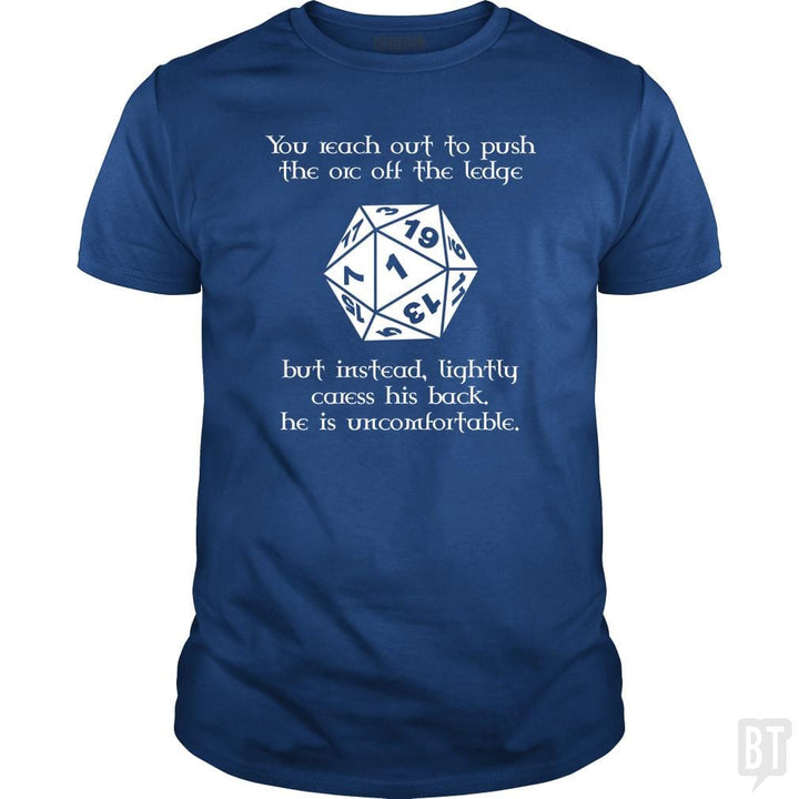 SunFrog-Busted Platinumshop Classic Guys / Unisex Tee / Royal Blue / S Tabletop RPG Shirts - Funny DND Pushed Critical Fa
