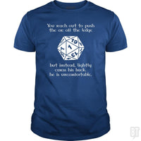 Load image into Gallery viewer, SunFrog-Busted Platinumshop Classic Guys / Unisex Tee / Royal Blue / S Tabletop RPG Shirts - Funny DND Pushed Critical Fa
