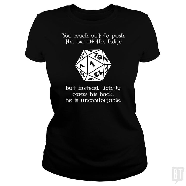 SunFrog-Busted Platinumshop Classic Ladies Tee / Black / S Tabletop RPG Shirts - Funny DND Pushed Critical Fa