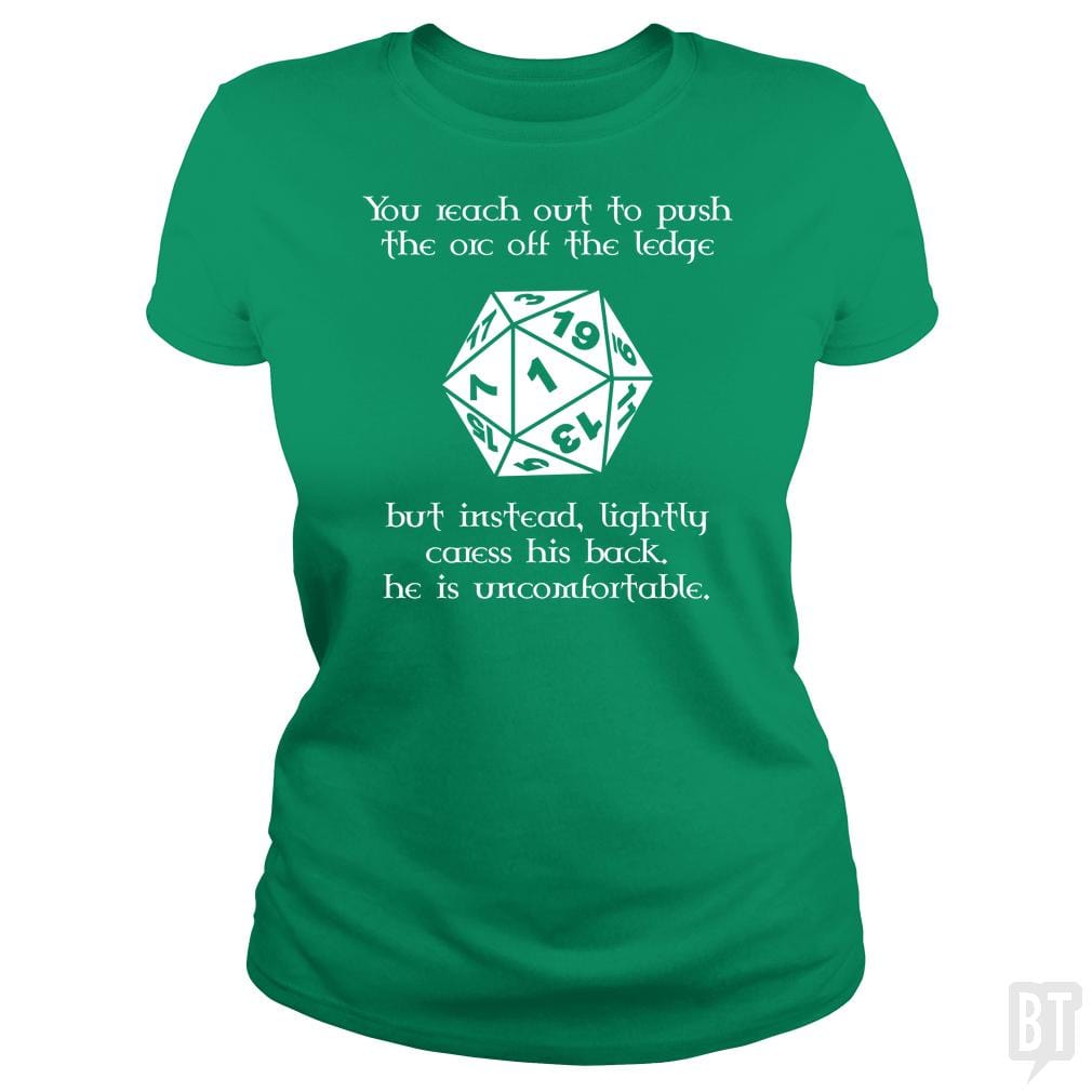 SunFrog-Busted Platinumshop Classic Ladies Tee / Irish Green / S Tabletop RPG Shirts - Funny DND Pushed Critical Fa