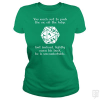 Load image into Gallery viewer, SunFrog-Busted Platinumshop Classic Ladies Tee / Irish Green / S Tabletop RPG Shirts - Funny DND Pushed Critical Fa

