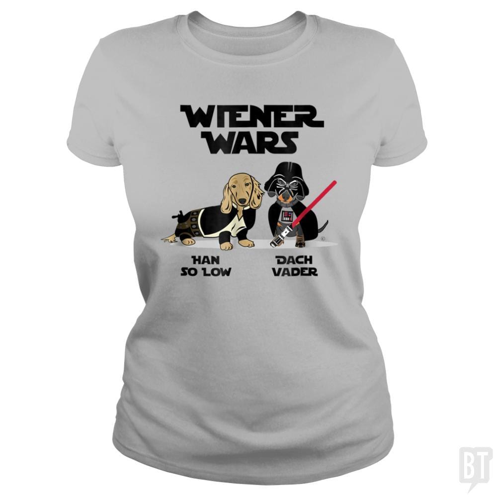 SunFrog-Busted Regina Classic Ladies Tee / Sport Grey / S Wiener Wars Funny Dachshund