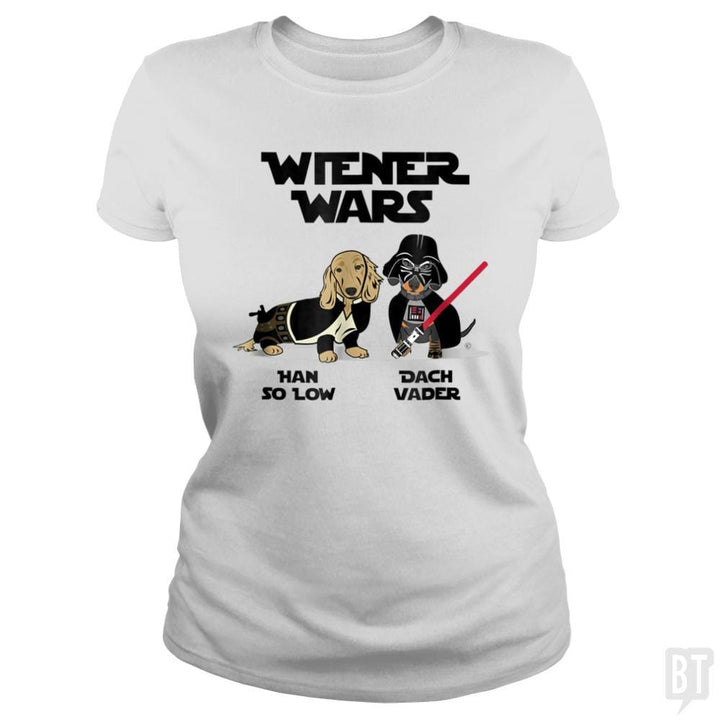 SunFrog-Busted Regina Classic Ladies Tee / White / S Wiener Wars Funny Dachshund