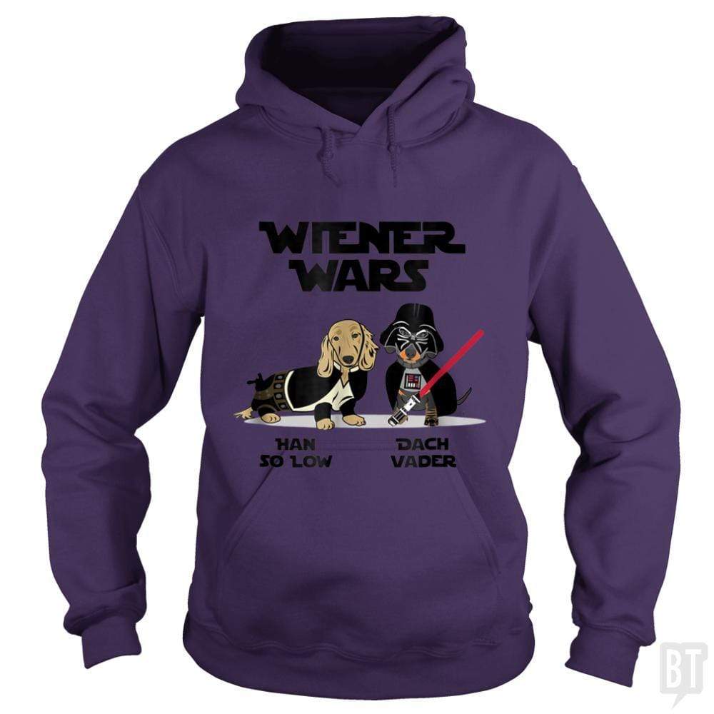 SunFrog-Busted Regina Hoodie / Purple / S Wiener Wars Funny Dachshund