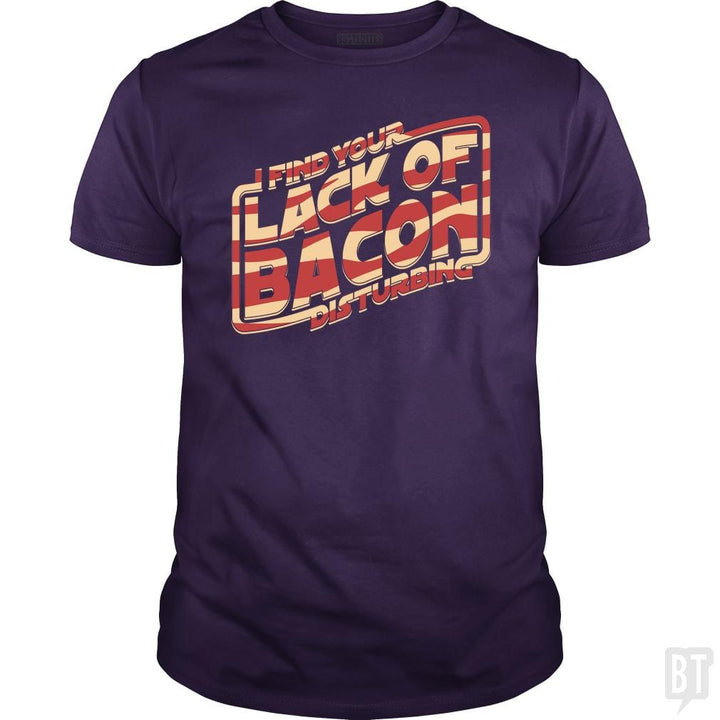 SunFrog-Busted robotrobotROBOT Classic Guys / Unisex Tee / Purple / S I Find Your Lack Of Bacon Disturbing