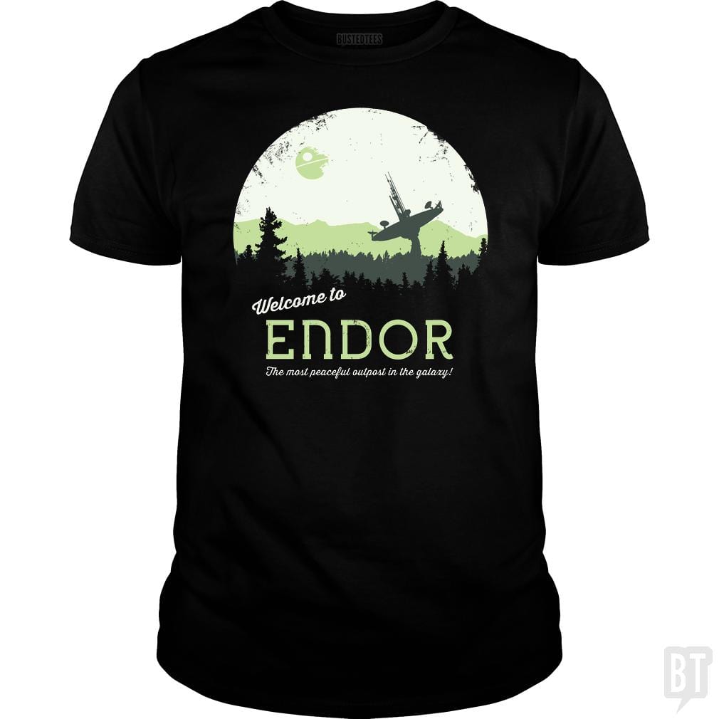 SunFrog-Busted SÃ©bi's Ghosts Classic Guys / Unisex Tee / Black / S Welcome To Endor