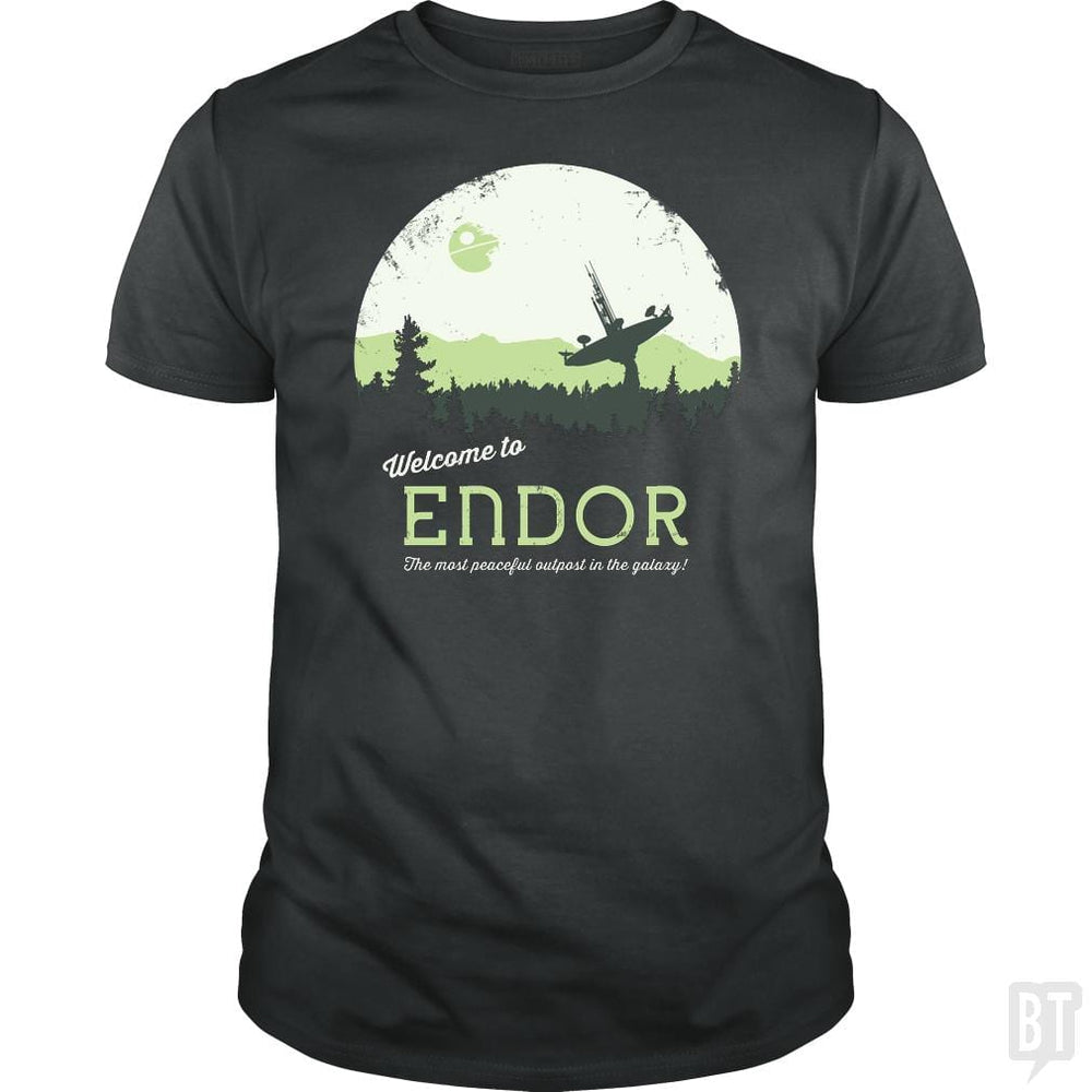 SunFrog-Busted SÃ©bi's Ghosts Classic Guys / Unisex Tee / Dark Heather / S Welcome To Endor