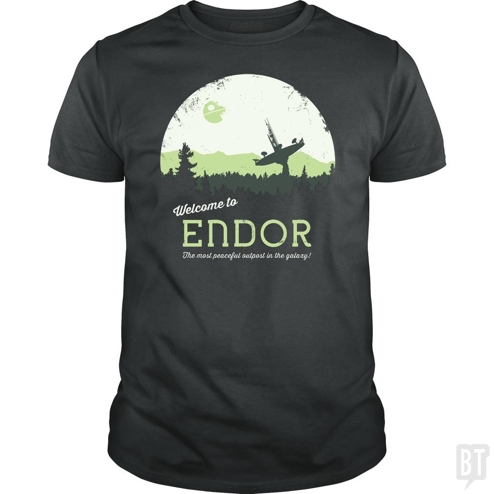 SunFrog-Busted SÃ©bi's Ghosts Classic Guys / Unisex Tee / Dark Heather / S Welcome To Endor