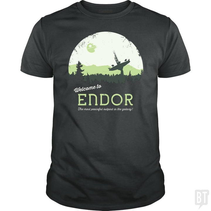 SunFrog-Busted SÃ©bi's Ghosts Classic Guys / Unisex Tee / Dark Heather / S Welcome To Endor