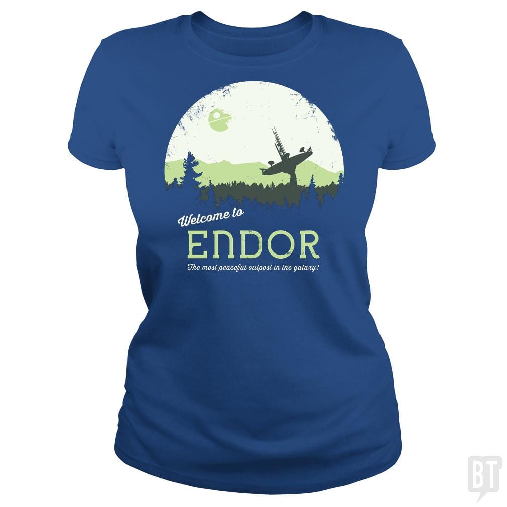 SunFrog-Busted SÃ©bi's Ghosts Classic Ladies Tee / Royal Blue / S Welcome To Endor