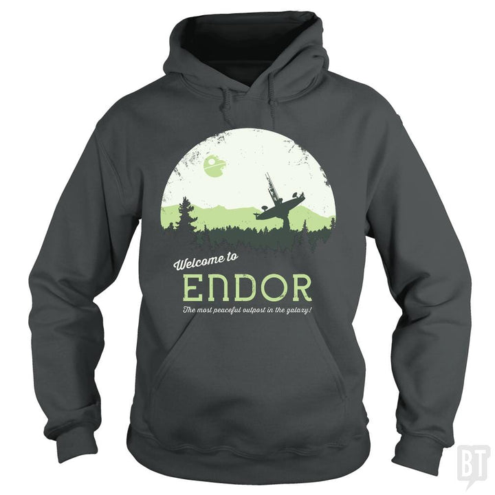 SunFrog-Busted SÃ©bi's Ghosts Hoodie / Dark Heather / S Welcome To Endor