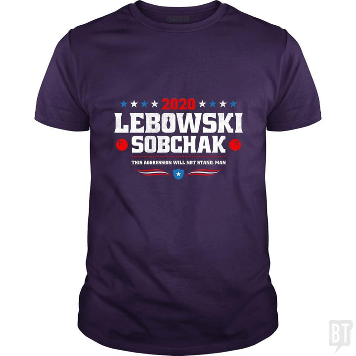 SunFrog-Busted Stationjack Classic Guys / Unisex Tee / Purple / S Lebowski Sobchak 2020