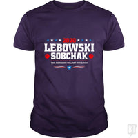 Load image into Gallery viewer, SunFrog-Busted Stationjack Classic Guys / Unisex Tee / Purple / S Lebowski Sobchak 2020
