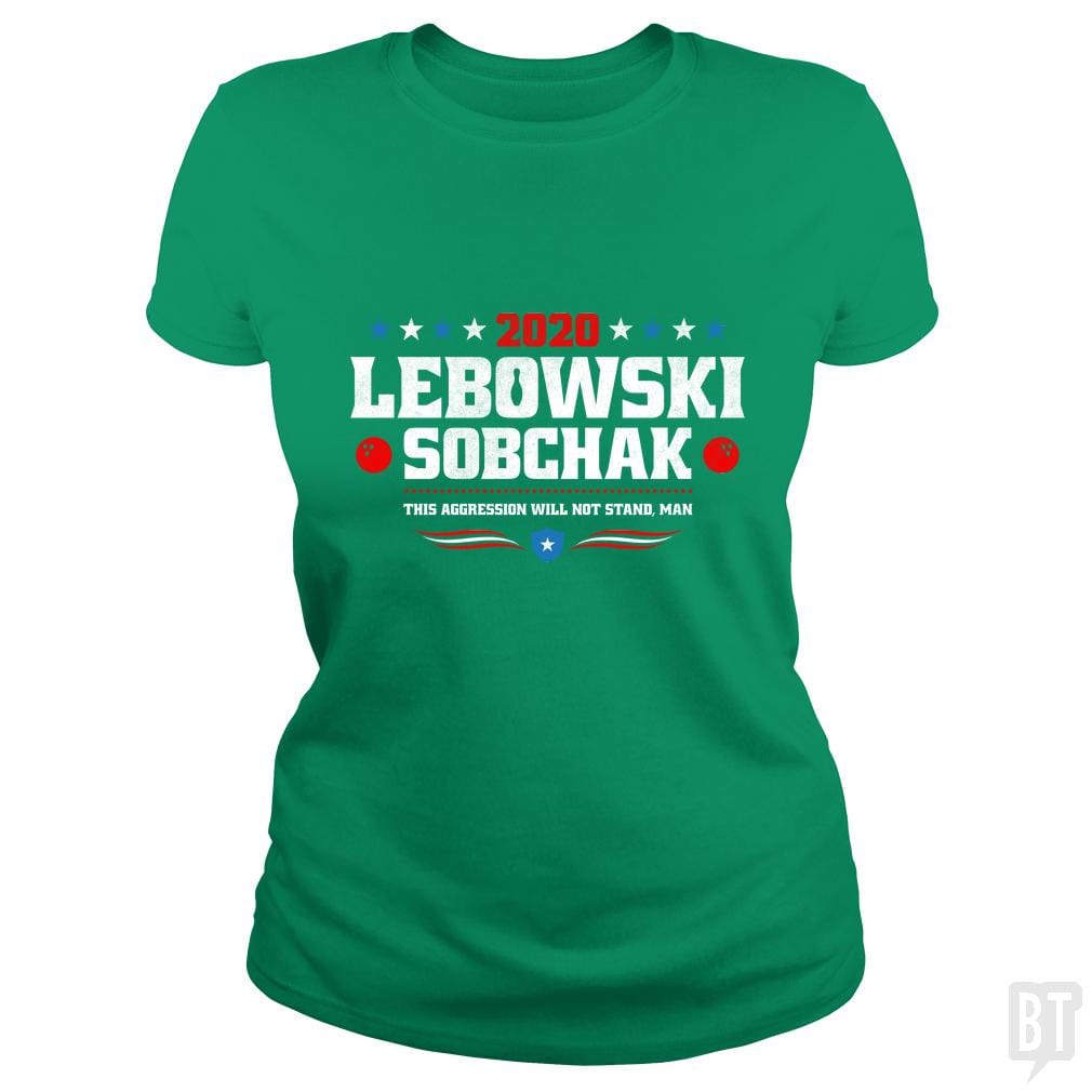 SunFrog-Busted Stationjack Classic Ladies Tee / Irish Green / S Lebowski Sobchak 2020