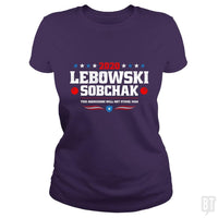 Load image into Gallery viewer, SunFrog-Busted Stationjack Classic Ladies Tee / Purple / S Lebowski Sobchak 2020

