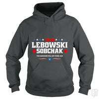 Load image into Gallery viewer, SunFrog-Busted Stationjack Hoodie / Dark Heather / S Lebowski Sobchak 2020
