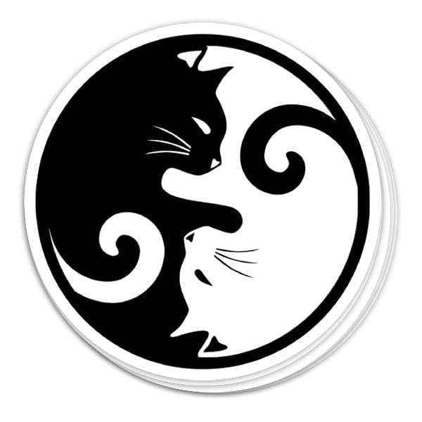 SunFrog-Busted Stickers Cats Rules Vinyl Sticker