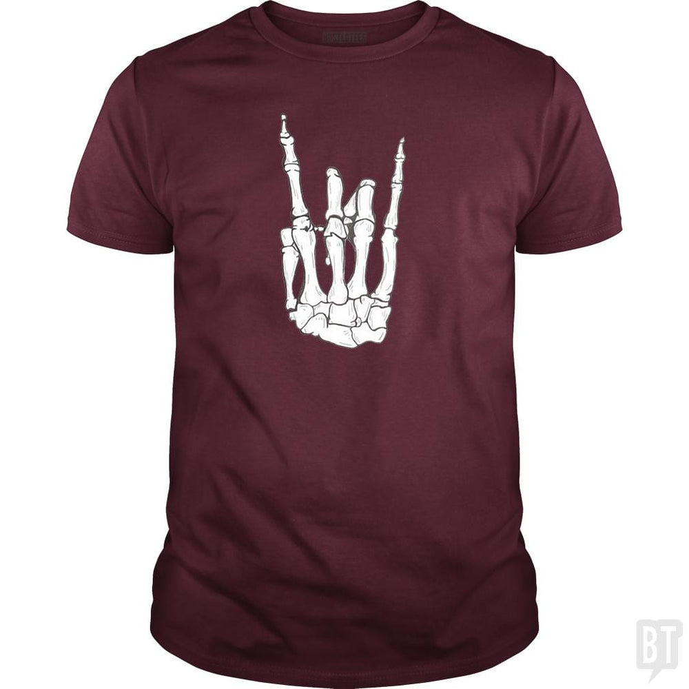 SunFrog-Busted SuperPizzaAwesome2000 Classic Guys / Unisex Tee / Maroon / S Rock On