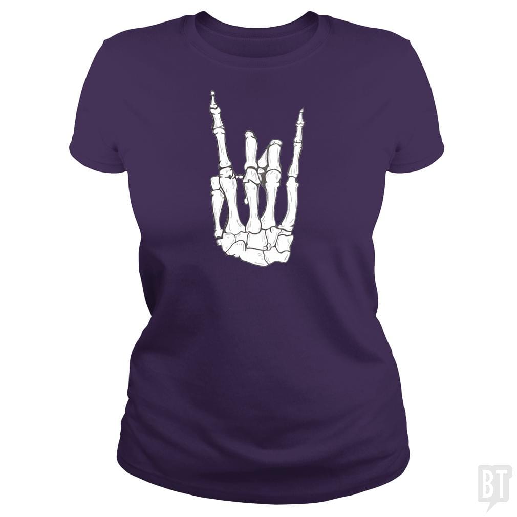 SunFrog-Busted SuperPizzaAwesome2000 Classic Ladies Tee / Purple / S Rock On