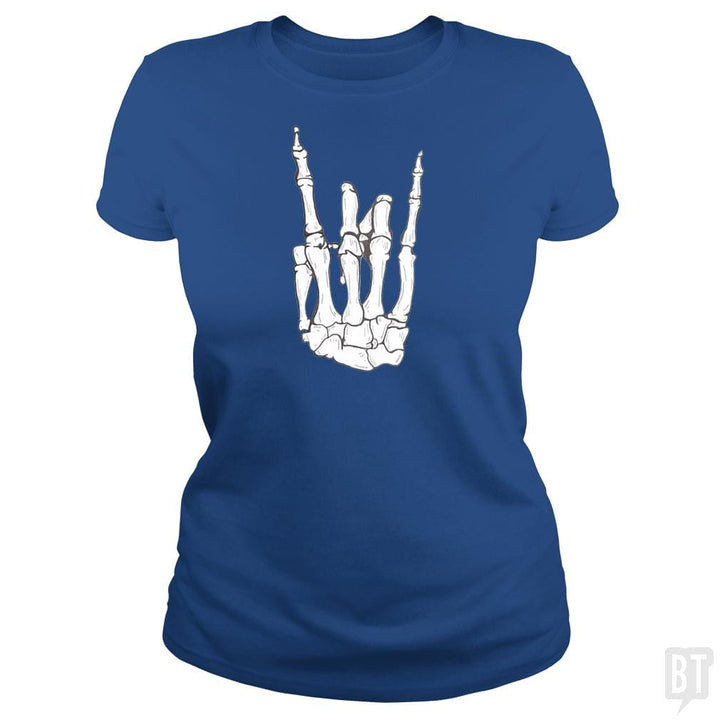 SunFrog-Busted SuperPizzaAwesome2000 Classic Ladies Tee / Royal Blue / S Rock On