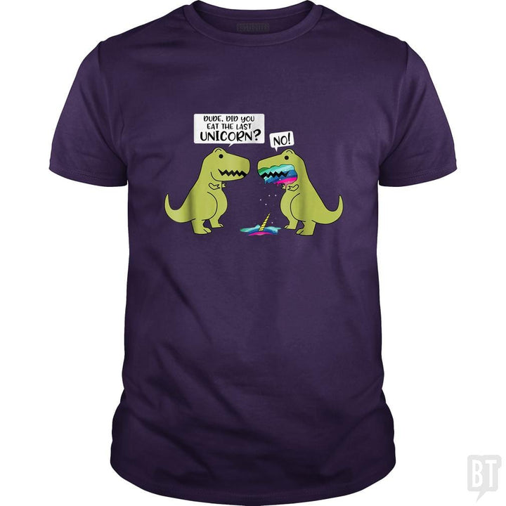 SunFrog-Busted Tank90s Classic Guys / Unisex Tee / Purple / S Did You Eat The Last Unicorn?