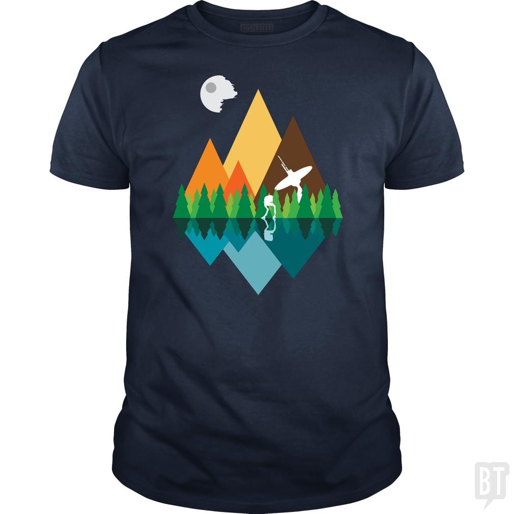 SunFrog-Busted TEE ART LAB Classic Guys / Unisex Tee / Navy Blue / S Camping