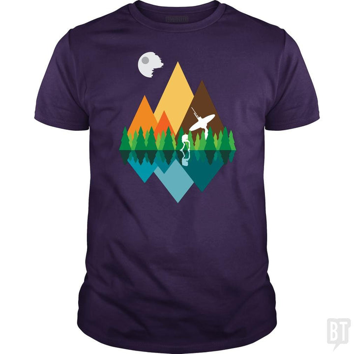 SunFrog-Busted TEE ART LAB Classic Guys / Unisex Tee / Purple / S Camping