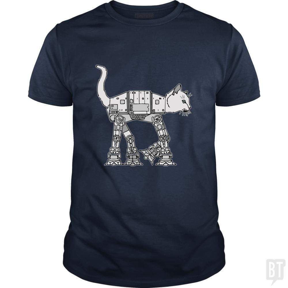 SunFrog-Busted Teesartist Classic Guys / Unisex Tee / Navy Blue / S catwars