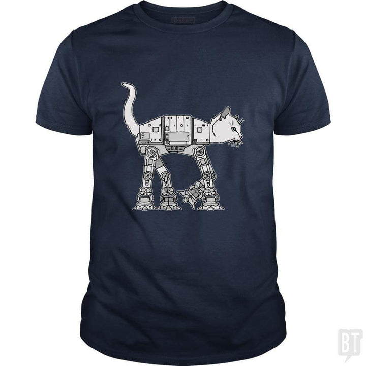 SunFrog-Busted Teesartist Classic Guys / Unisex Tee / Navy Blue / S catwars