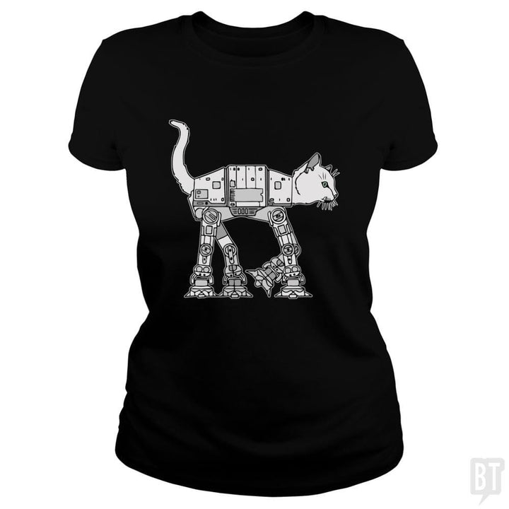 SunFrog-Busted Teesartist Classic Ladies Tee / Black / S catwars
