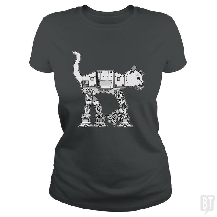 SunFrog-Busted Teesartist Classic Ladies Tee / Dark Heather / S catwars
