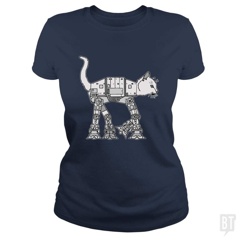 SunFrog-Busted Teesartist Classic Ladies Tee / Navy Blue / S catwars