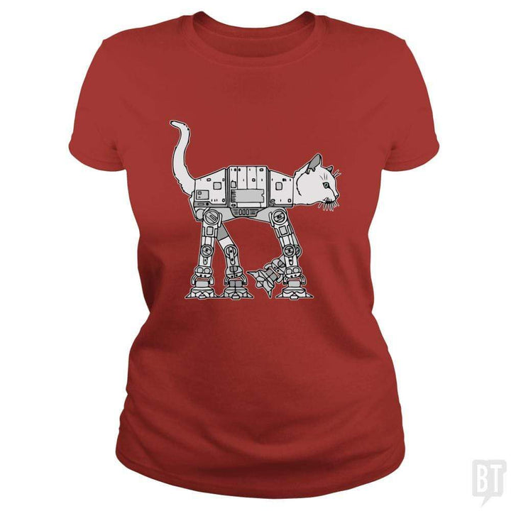 SunFrog-Busted Teesartist Classic Ladies Tee / Red / S catwars