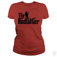 Load image into Gallery viewer, SunFrog-Busted Classic Ladies Tee / Red / S The rodfather t shirt
