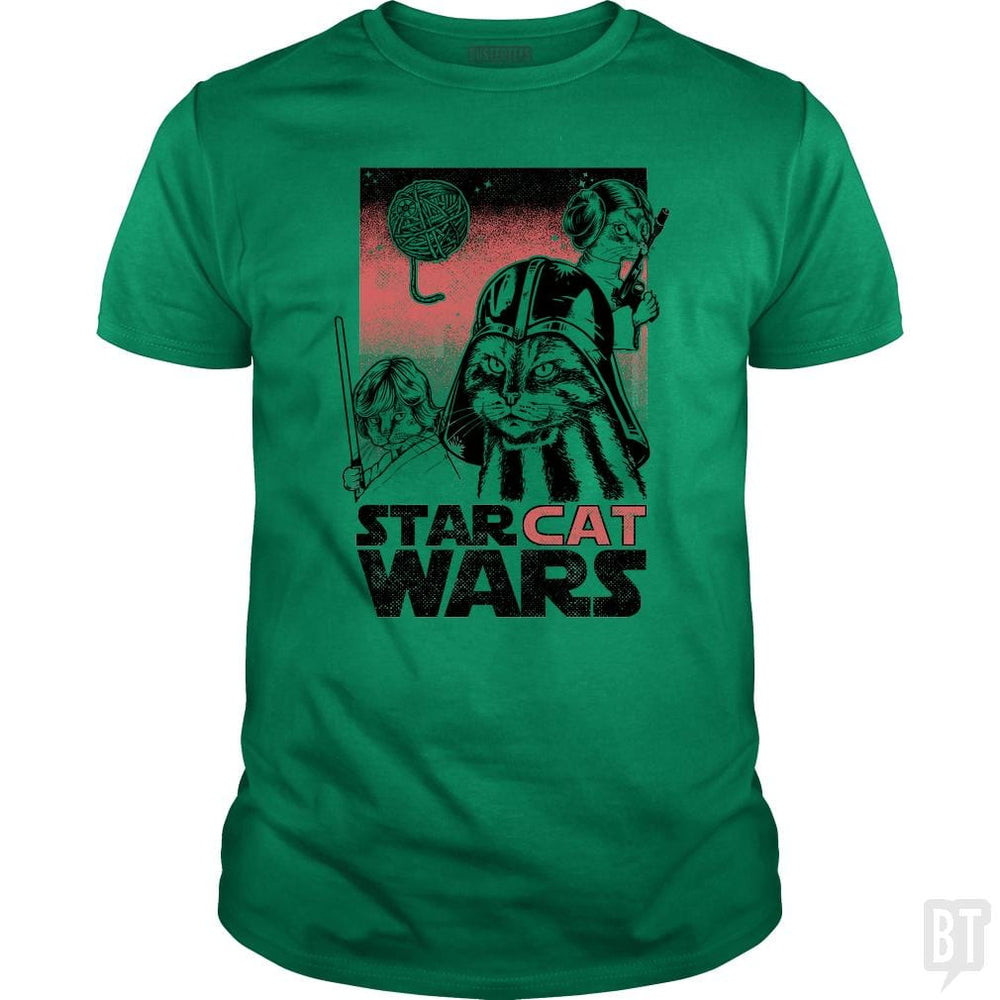 SunFrog-Busted Umberto Vicente Classic Guys / Unisex Tee / Irish Green / S Star Cat Wars