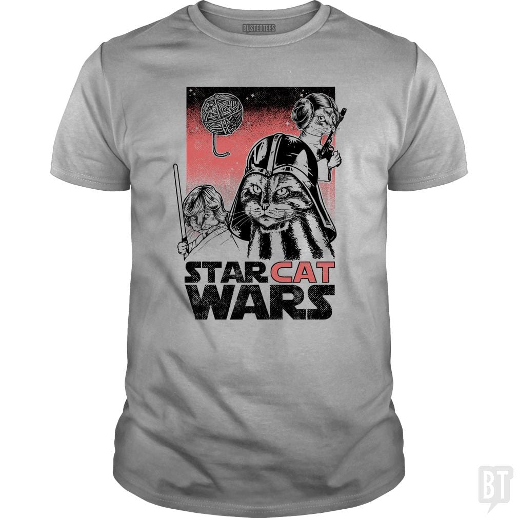 SunFrog-Busted Umberto Vicente Classic Guys / Unisex Tee / Sport Grey / S Star Cat Wars