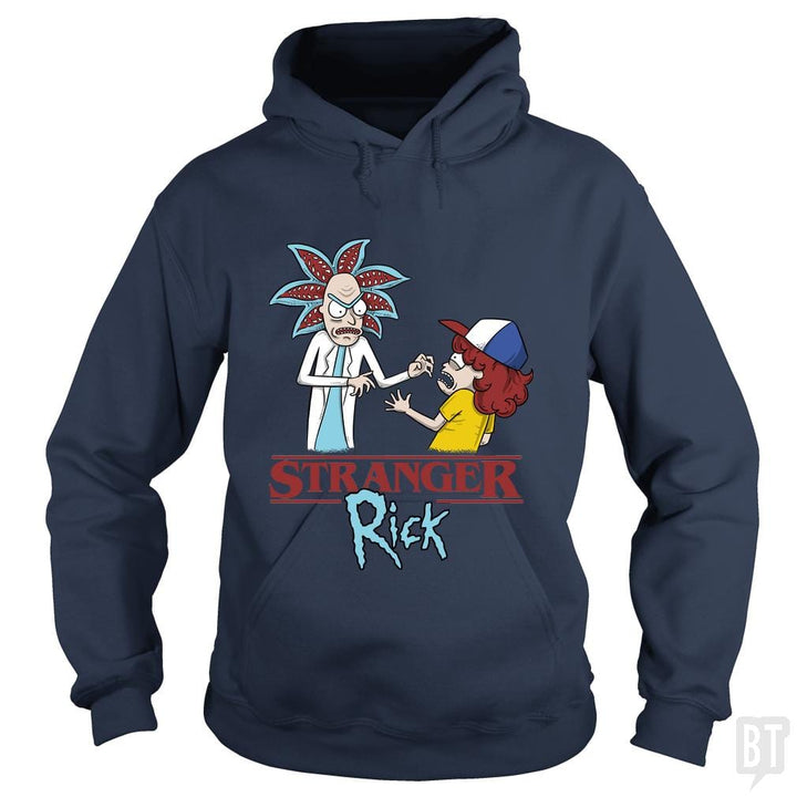 SunFrog-Busted Umberto Vicente Hoodie / Navy Blue / S Strange Rick